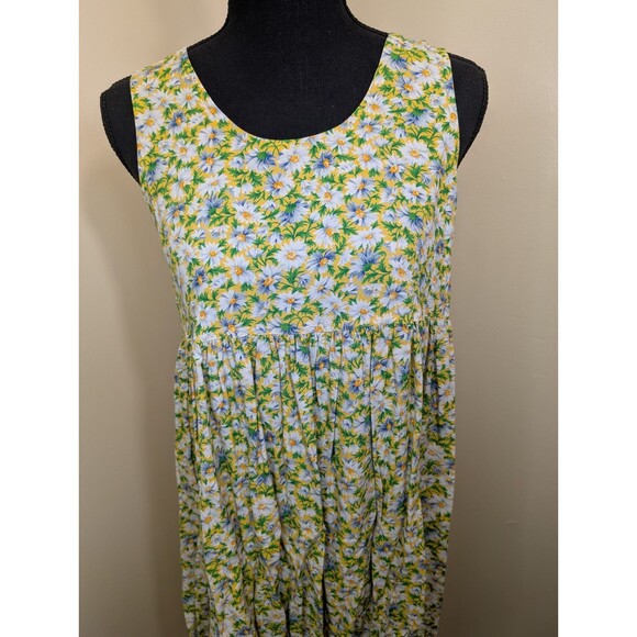 Jones New York Sport Vintage Midi Dress Floral Pleated Spring Made In USA Small - Picture 4 of 10